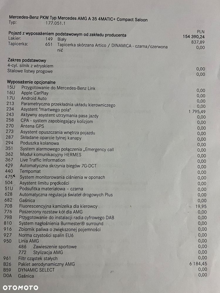 Mercedes-Benz Klasa A 35 AMG 4-Matic 7G-DCT - 9