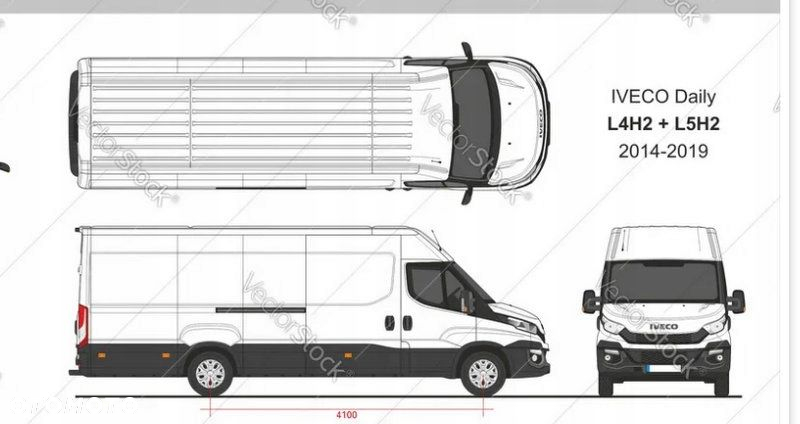 Iveco Daily 6 L4H2 XL Błotnik próg prawy bok prawa strona 14-23r Oryginał - 7