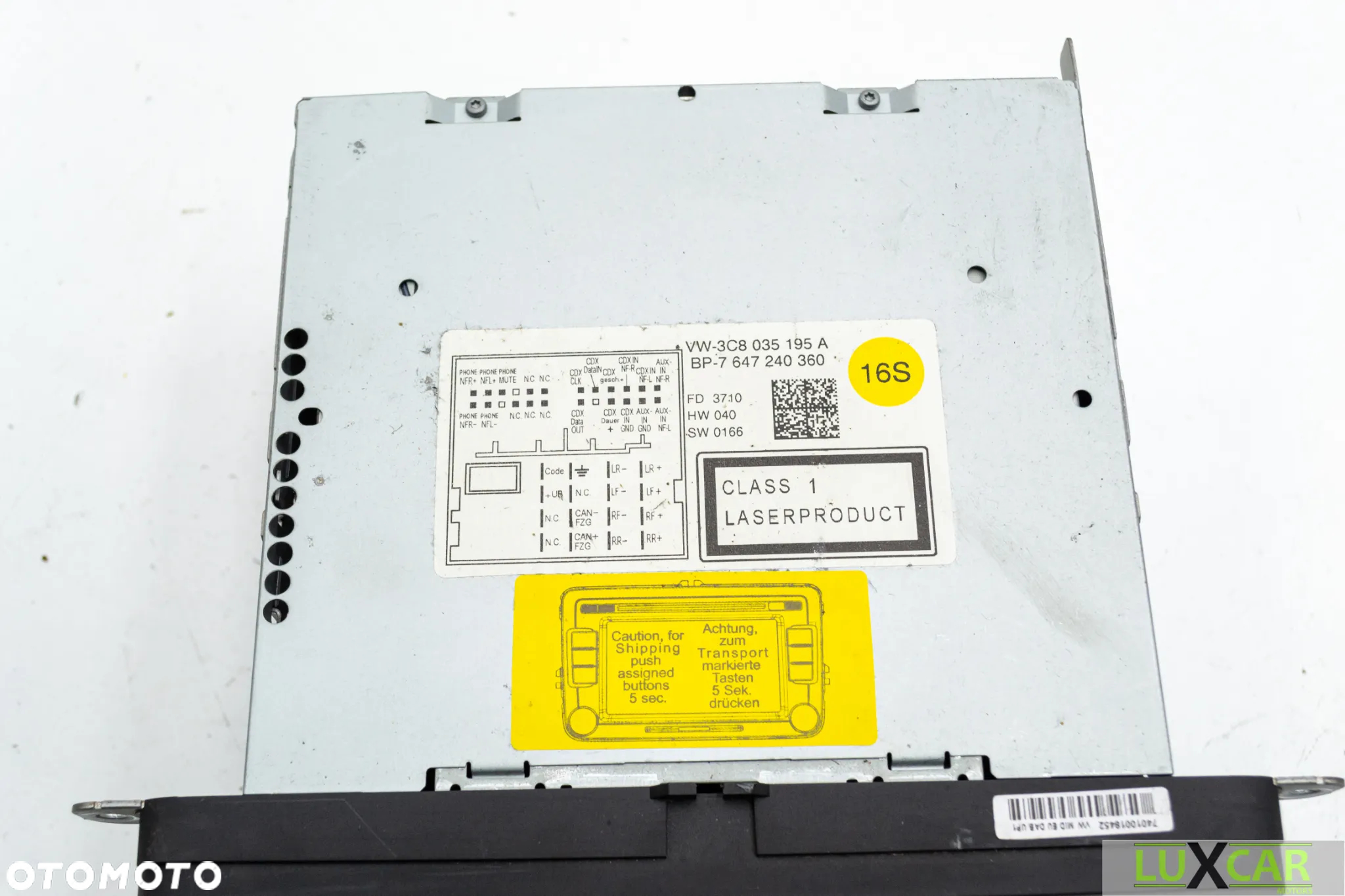 VW TIGUAN RADIO ODTWARZACZ NAWIGACJA NAVI MMI 3C8035195A GORLICE - 4