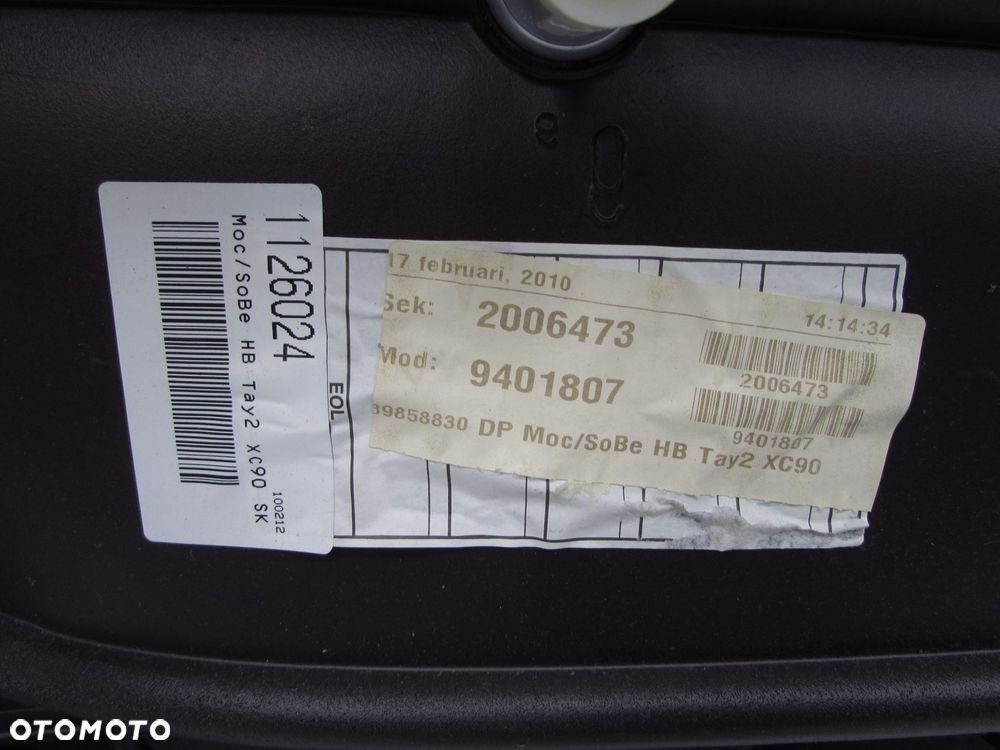 VOLVO XC90 LIFT BOCZEK TAPICERKA DRZWI TYL PRAWY BEZ OAK - 9