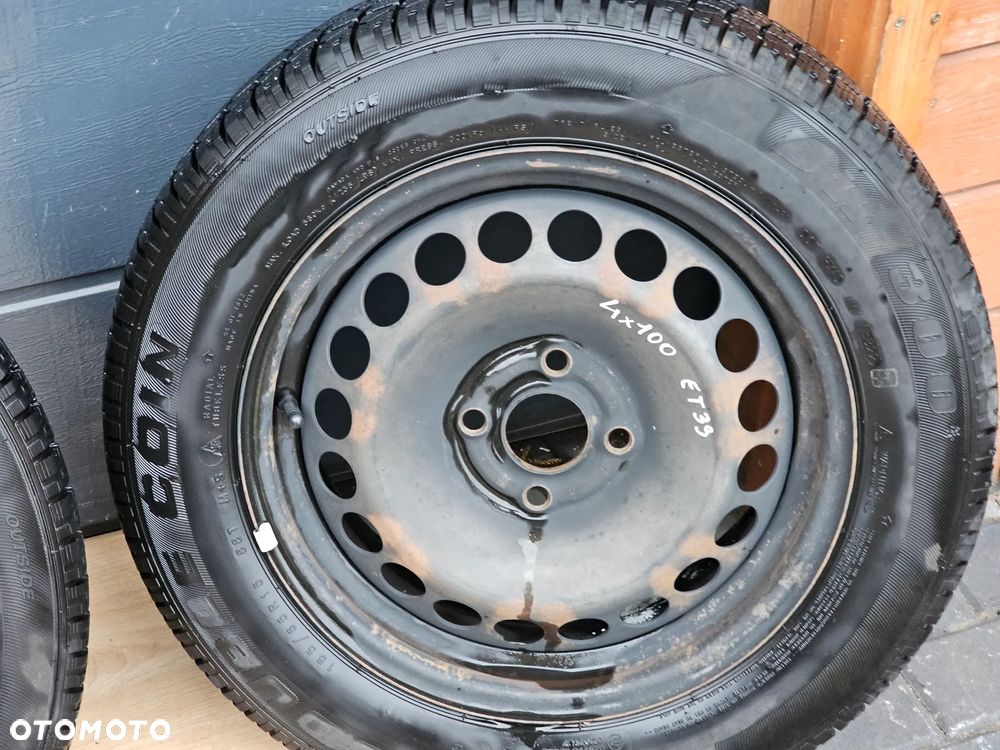 KOŁA FELGI STALOWE OPONY ZIMOWE 2022R 4x100 185/65/15 R 15 ET39 OPEL CORSA C D MERIVA A ASTRA H COMBO - 4