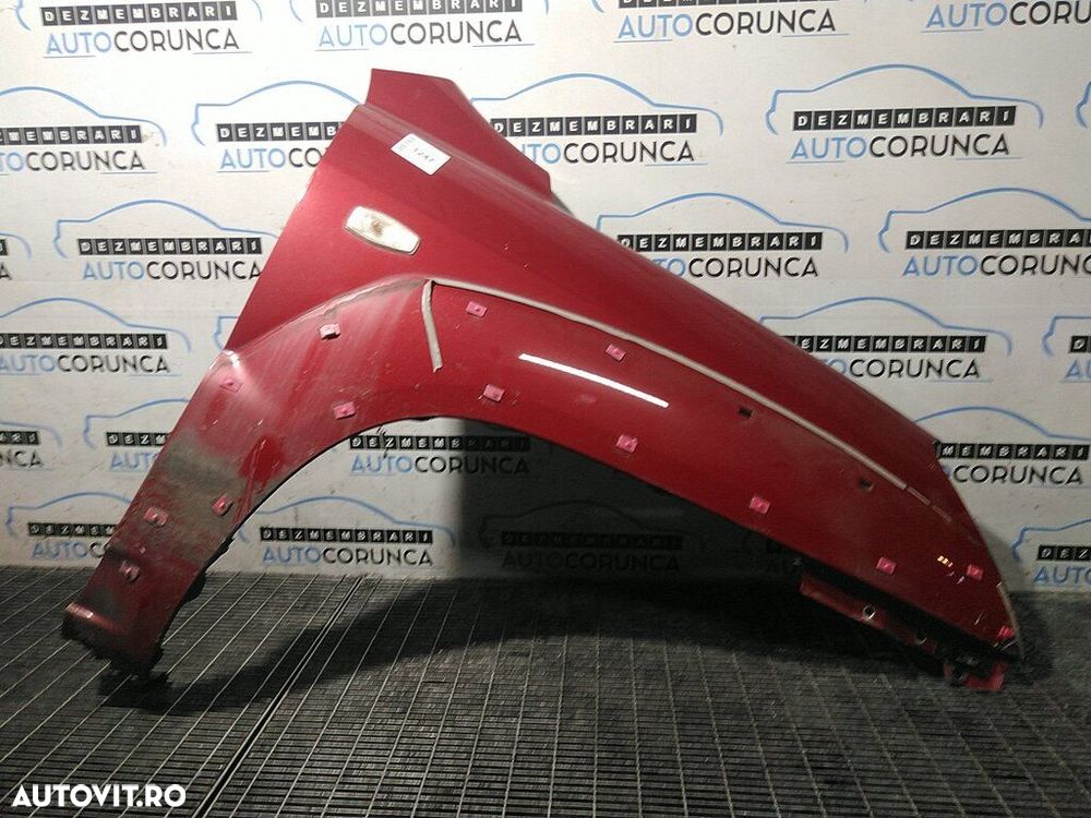 Aripa Dreapta Fata Kia Sportage II 2006 - 2010 4 Usi rosu (1247) Ruginit. Gaurit - 1