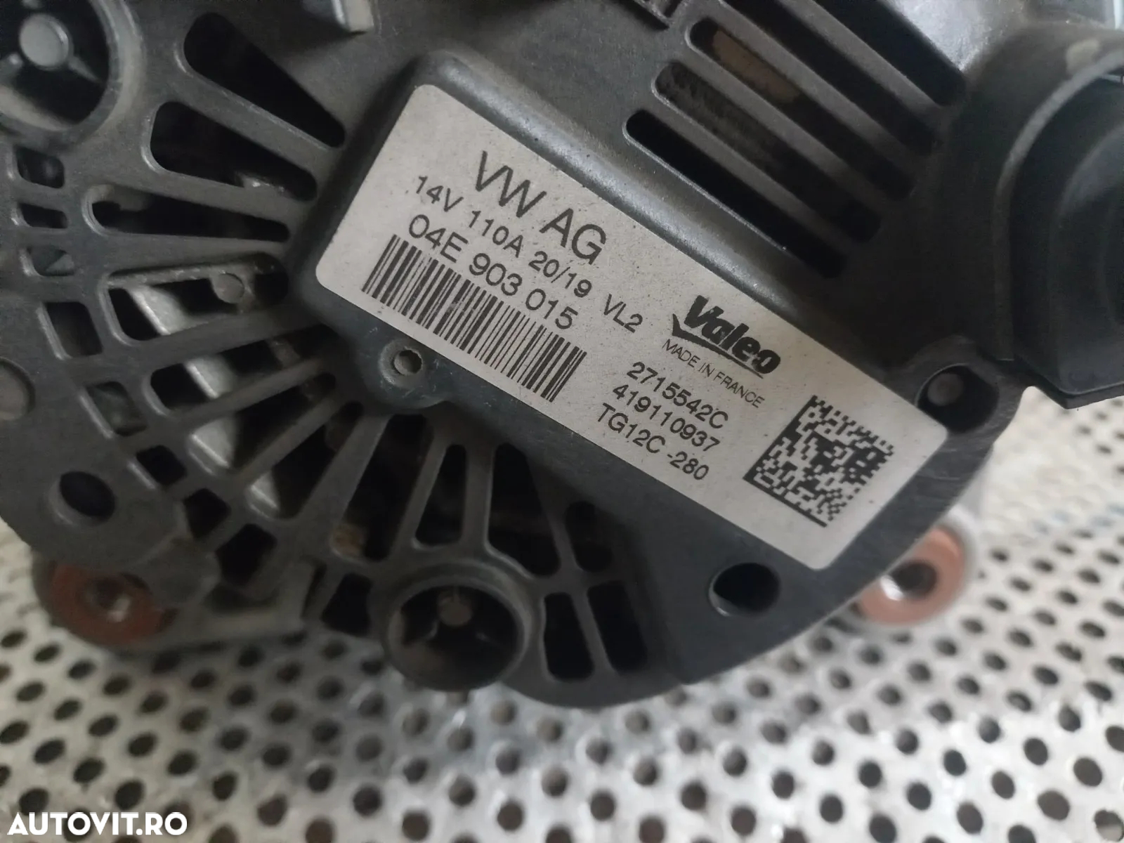 Alternator Vw Seat Skoda Audi 1.0 TSI TFSI Cod 04E T-Roc Fabia Ibiza Audi A1 Q2 Arona Golf 7 Octavi - 7