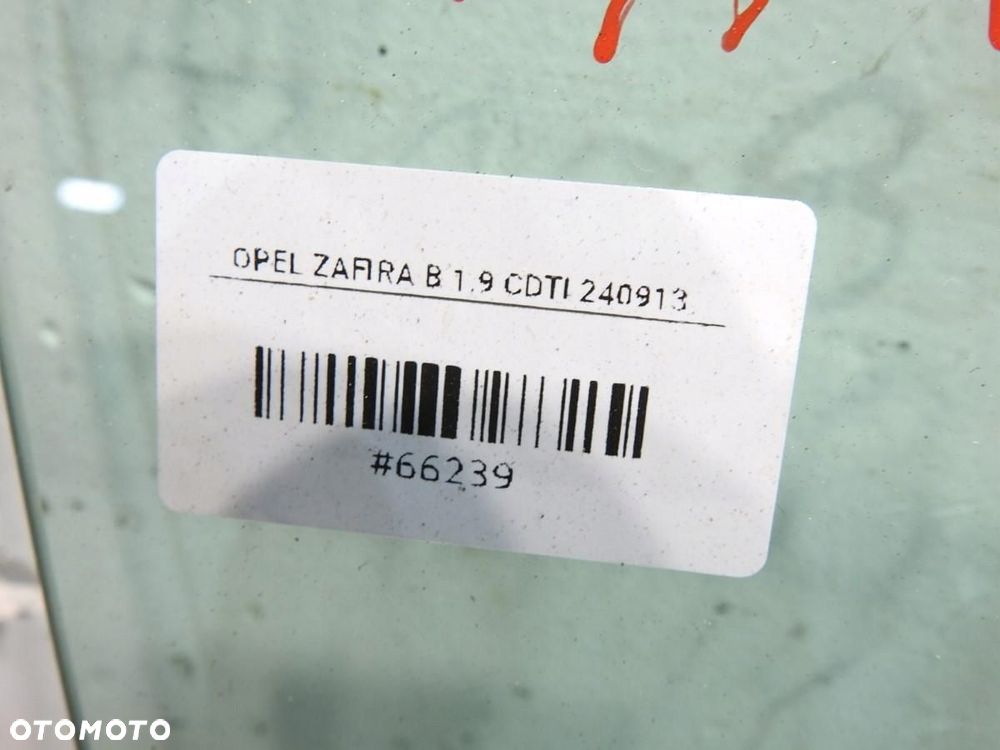 SZYBA DRZWI PRAWY PRZÓD OPEL ZAFIRA B - 4
