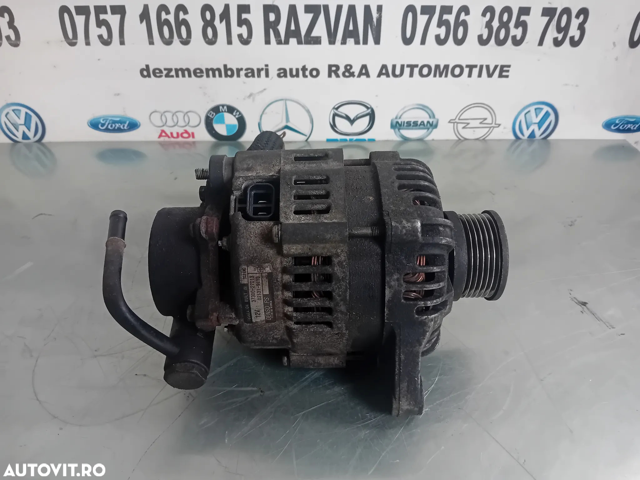 Alternator Cu Pompa Vacuum Hyundai Santa Fe 2 II 2.2 crdi Cod 37300-27013 An 2006-2012 - 5