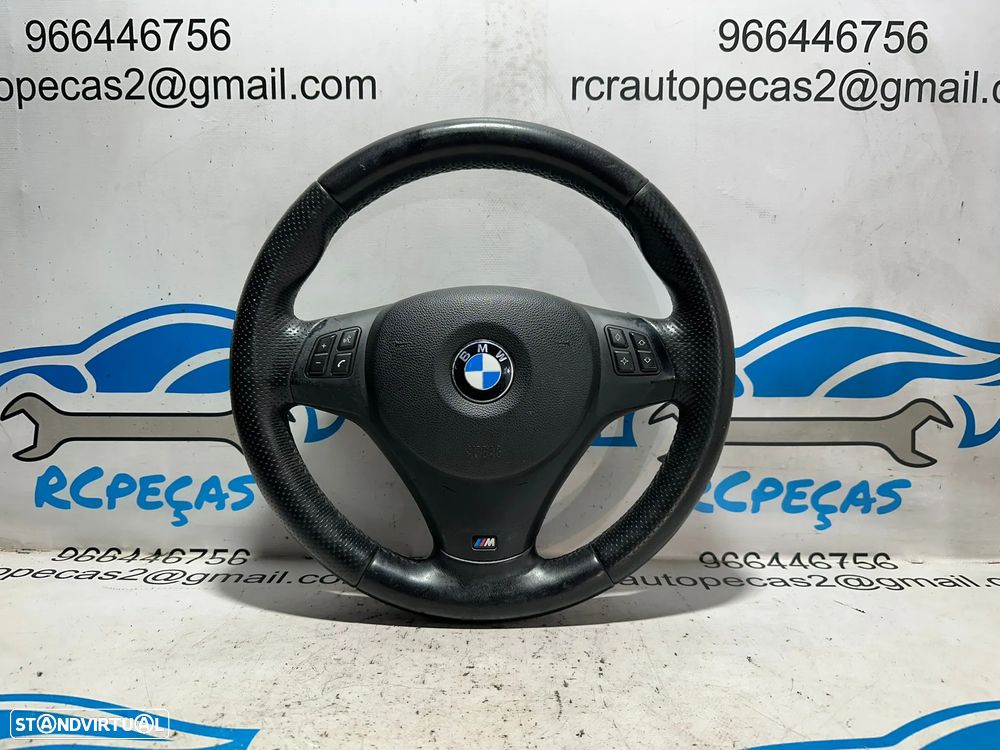.Volante Multifunções Original BMW Pack M Serie 1 3 Pele Perfurada 7839076 - 2