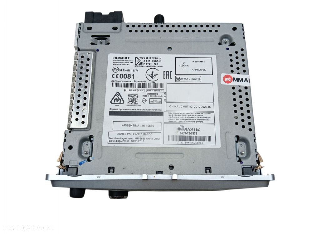 RADIO CD MP3 BLUETOOTH USB RENAULT MEGANE III SCENIC III 281151350R + KOD - 3