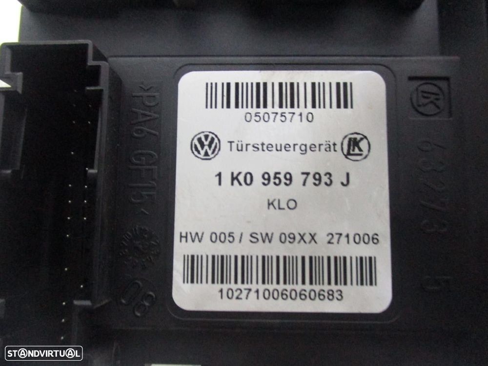 MOTOR ELEVADOR DE VIDRO FRONTAL ESQUERDO VOLKSWAGEN CADDY III BREAK FAMILIAR 200... - 3