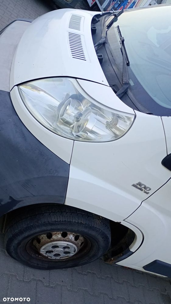 F.V Fiat Ducato III komplet chłodnic Maska biała PEUGEOT BOXER Pas przedni Wzmocnienie czołowe CITROEN JUMPER kompletny przód błotnik przedni biały lewy prawy - 6