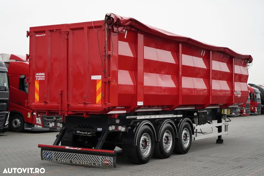 Janmil / BASCĂLĂ DIN OȚEL / 58 m³ / 2021 / HARDOX / AXE SAF / AXĂ RIDICABILĂ / PENTRU DEȘEURI - 8