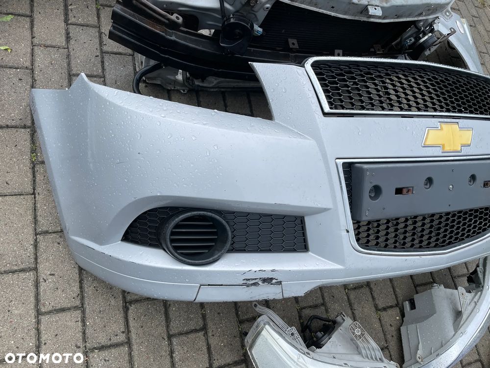 Chevrolet Aveo II T250 lift 92U zderzak maska lampa reflektor lewy prawy przód pas przedni błotnik lewy prawy - 7