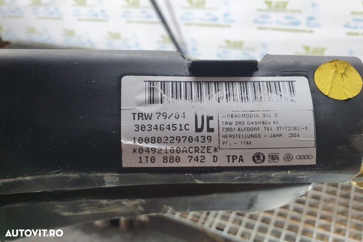 Airbag cortina dreapta 1t0880742d Volkswagen VW Touran 1  [din 2003 pana  2006] seria - 4