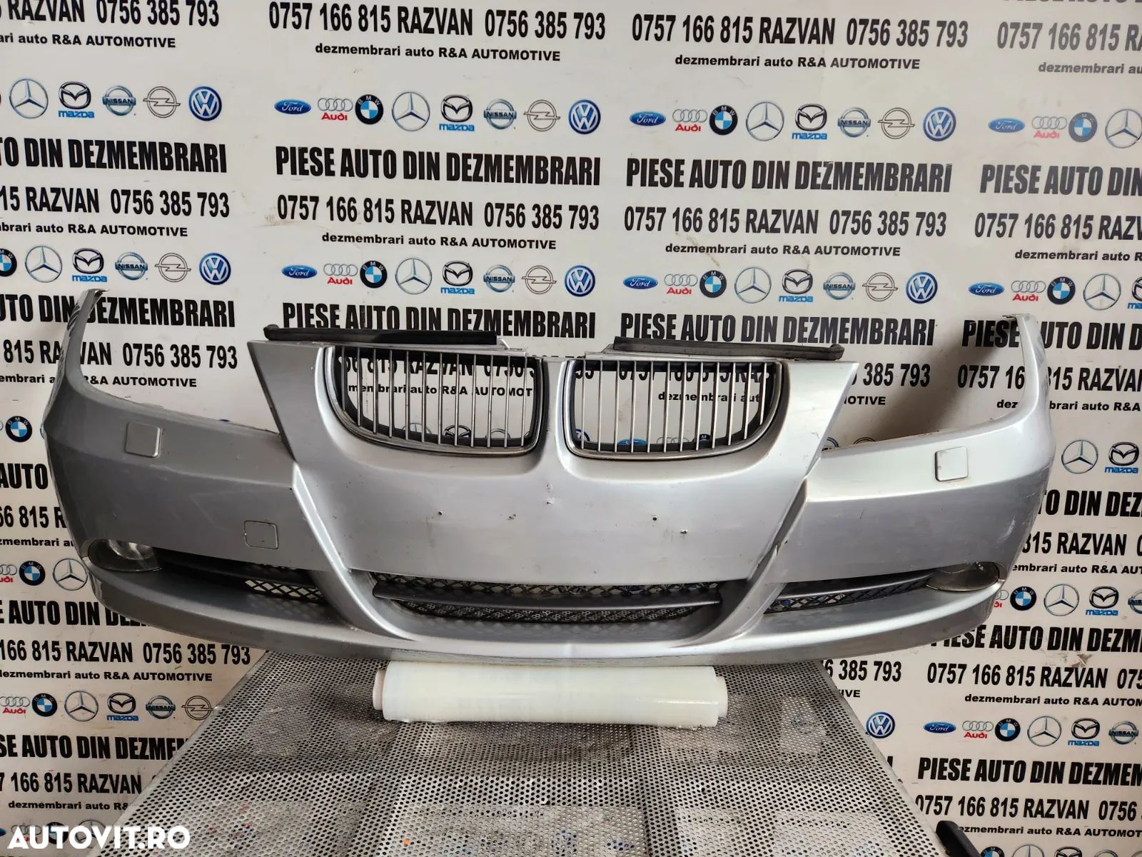 Bara Fata Completa Cu Spalatoare Far Grile Si Proiectoare Bmw E90 E91 NFL Necesita Vopsire Mici Def - 1