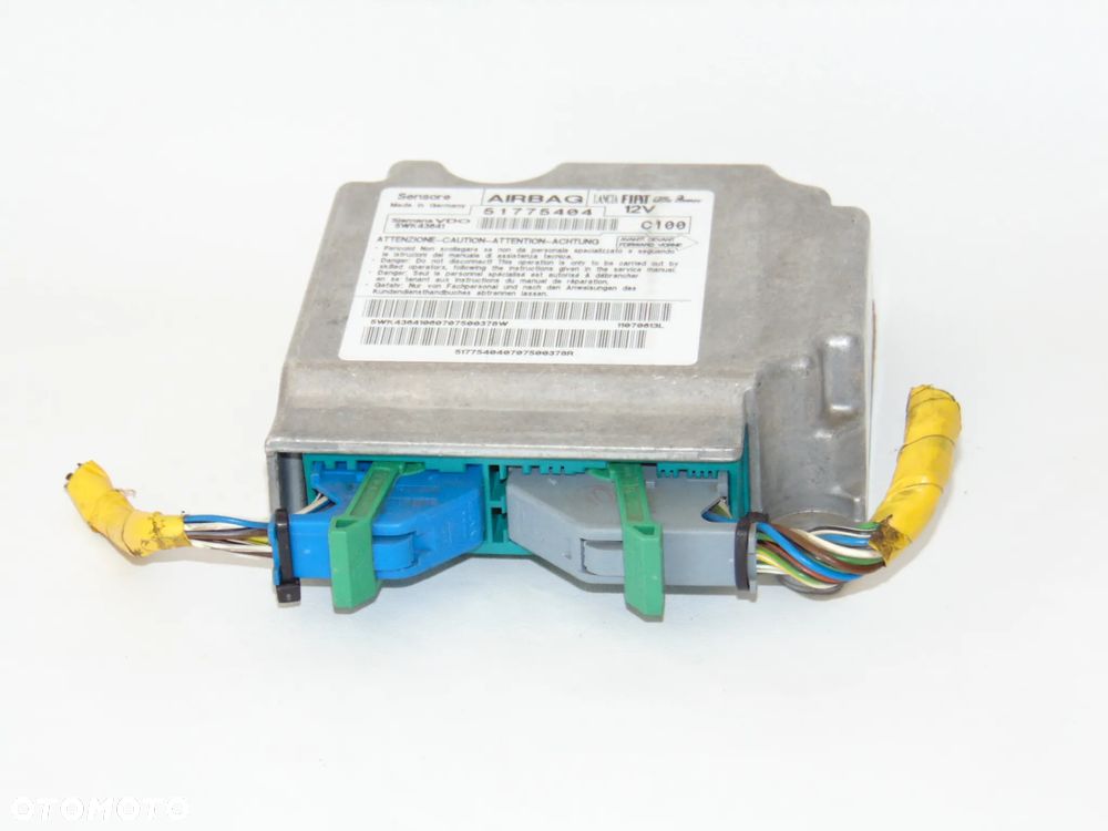 ORYGINAŁ moduł sensor poduszek powietrznych AirBag 51775404 Fiat Bravo 2 II 07-14r - 3