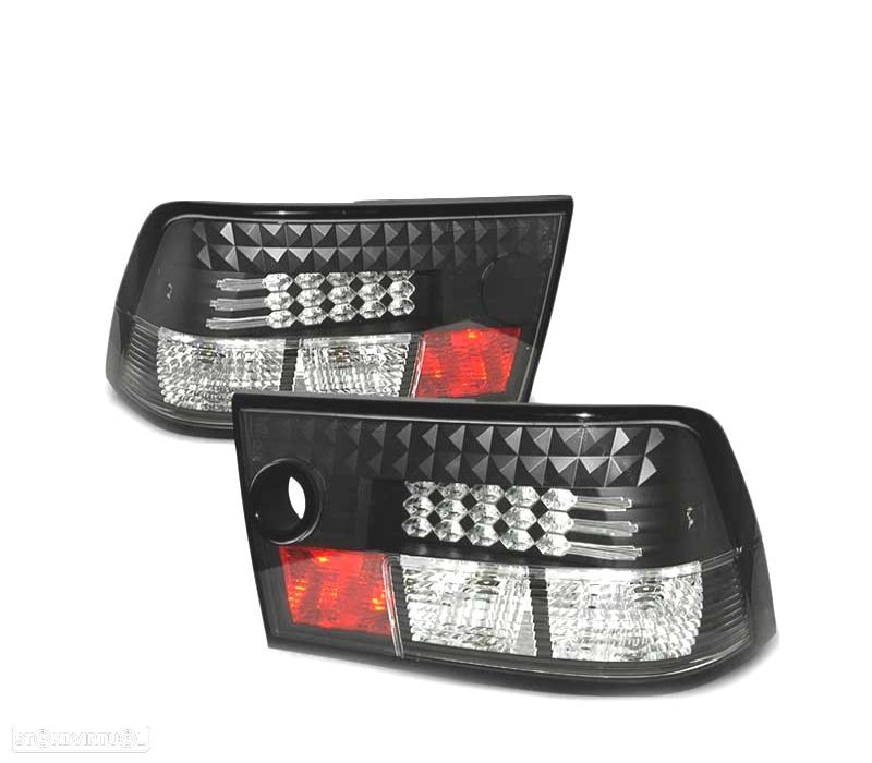 FAROLINS TRASEIROS LED PARA OPEL CALIBRA 90-97 BLACK PRETO - 2