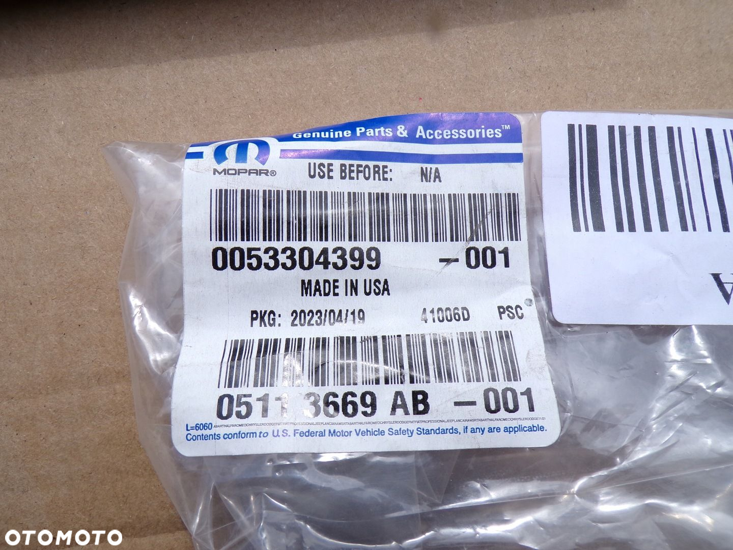 DODGE DURANGO LISTWA ZDERZAKA ORYGINAŁ 5113669AB 2014- - 3