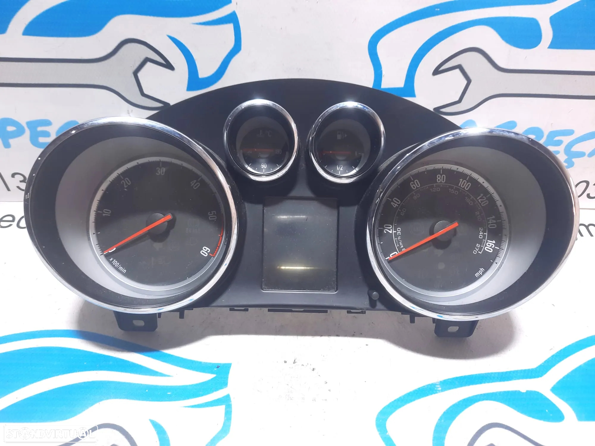 QUADRANTE MOSTRADORES OPEL ASTRA J P10 SRI 13433771 PAINEL INSTRUMENTOS MPH KM - 3