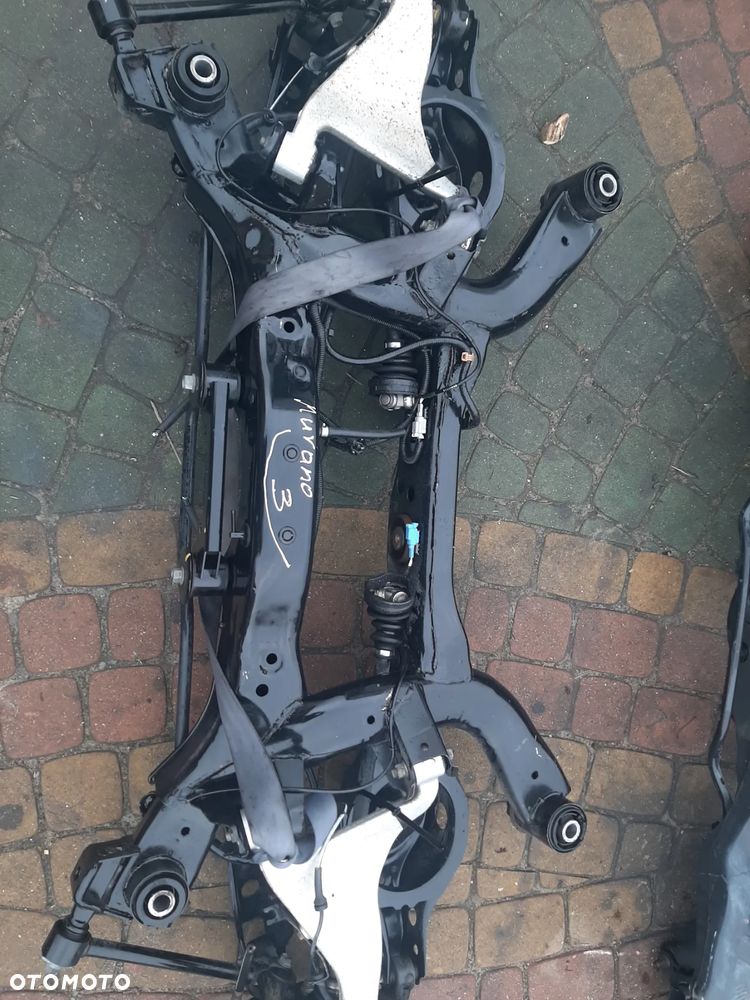 Tylna belka oś trawersa sanki nissan Murano Z50 4x4 03-08R Orginał bez rdzy super stan import italy - 3