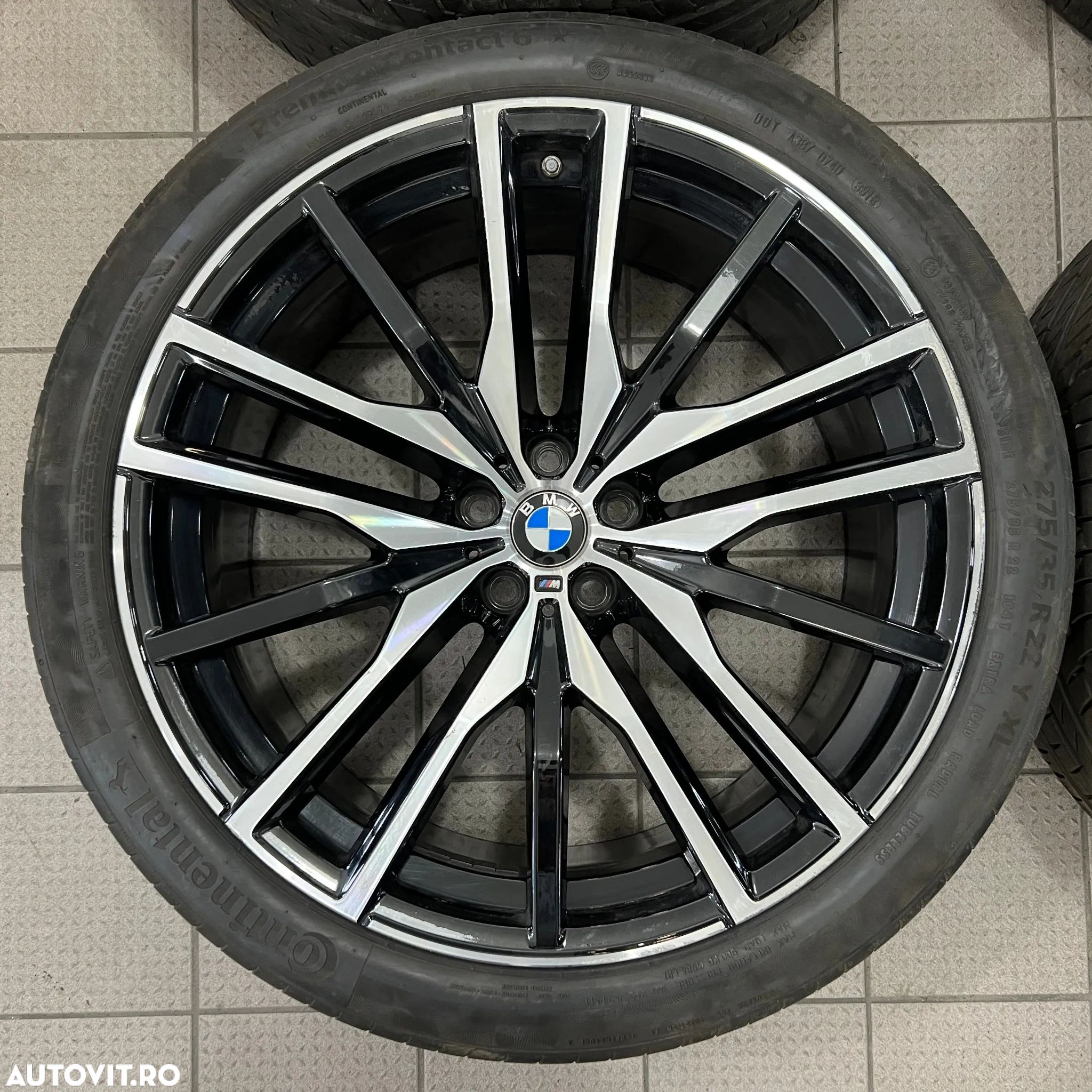 Roti ORIGINALE ca noi, cu jante aliaj BMW X5 X6 style 742 - 1