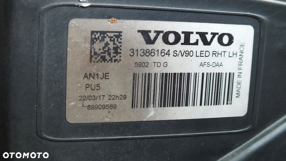 Lampa przednia lewa Volvo V90 Fulled 31386164 - 11