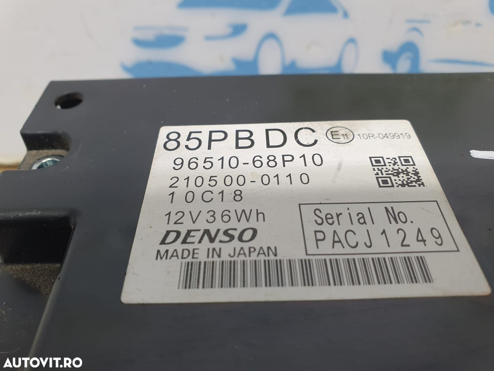 Baterie acumulator 96510-68p10 1.2 hybrid K12C Suzuki Ignis 3 [2016 - - 4