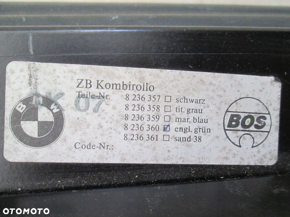 BMW E39 KOMBI ROLETA BAGAŻNIKA PÓŁKA CIEMNA ZIELEŃ - 2