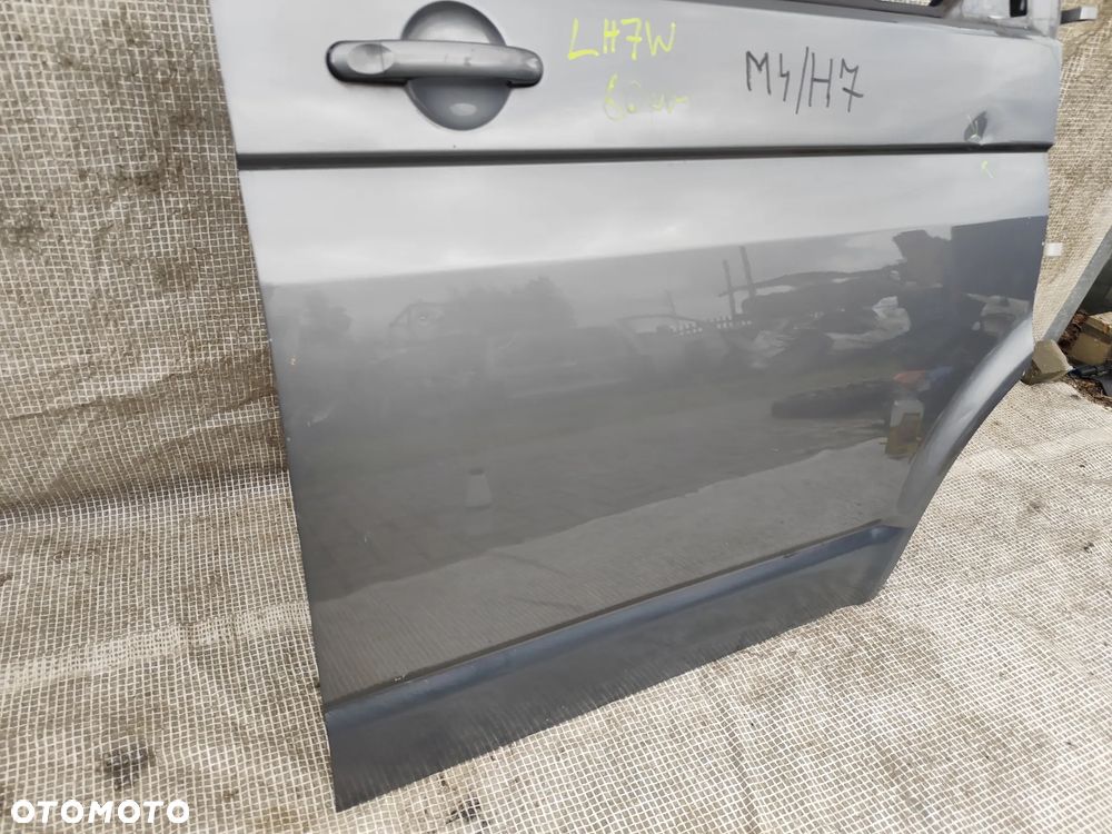 VW Transporter T5 T6 Multivan Drzwi Prawe Przód Kompletne Szare LH7W - 6
