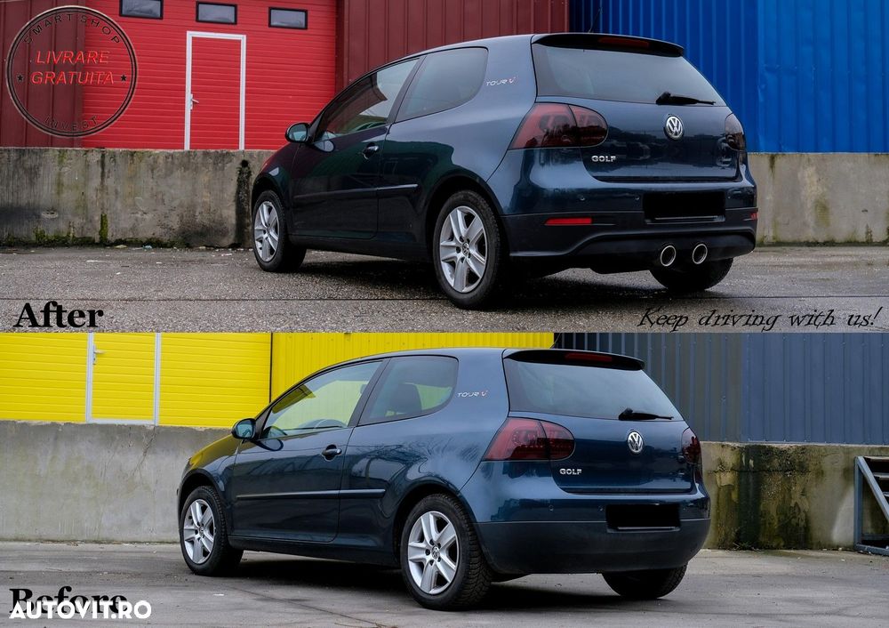 Prelungire Bara Spate VW Golf 5 V (2003-2007) R32 Look- livrare gratuita - 8
