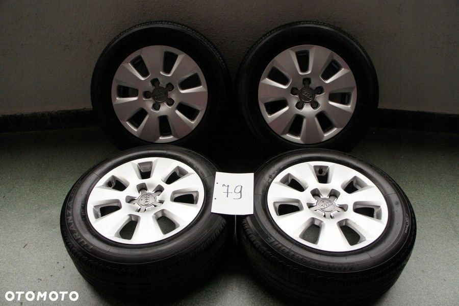 NR 79 Koła Lato Alufelgi AUDI A6 225/60/16 Bridgestone ok 4mm - 1