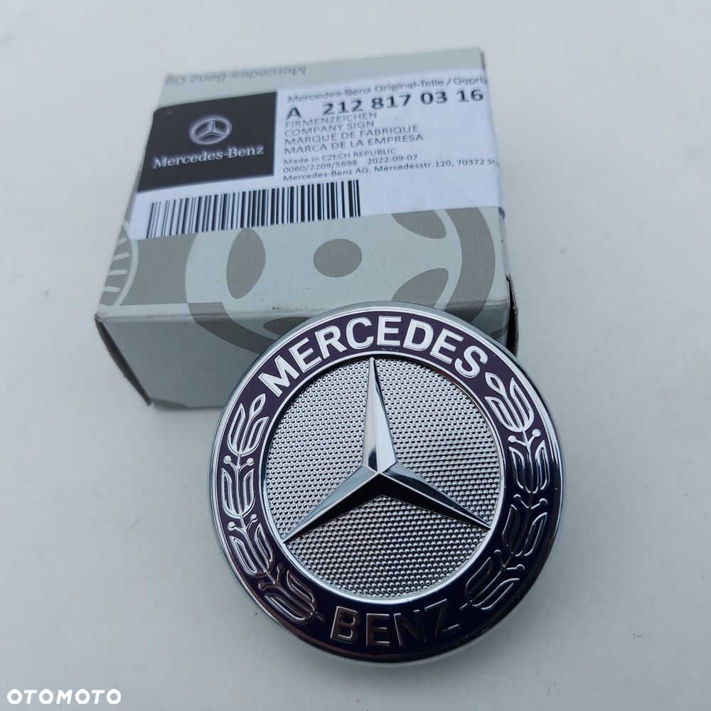 EMBLEMAT ZNACZEK GWIAZDA NA MASKE MERCEDES C W205 E W212 W213 W238 ORYGINAL NOWY 2128170316 - 13
