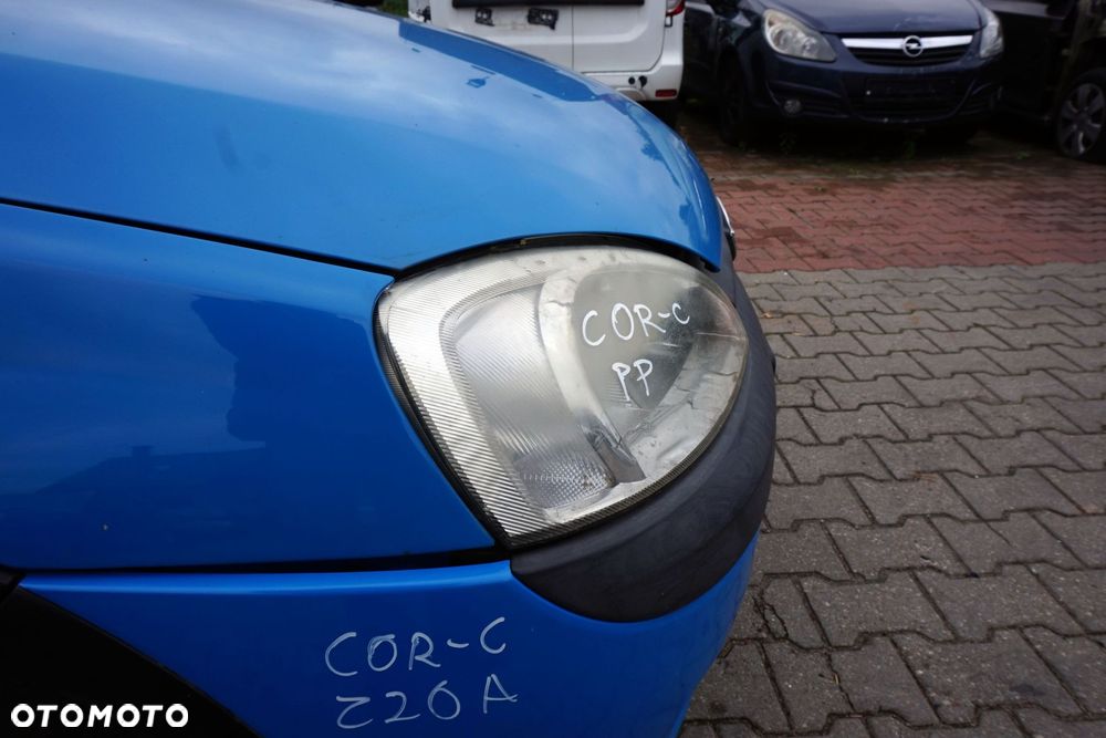 MASKA ZDERZAK BŁOTNIKI LAMPY CORSA C III Z20A  OPEL 1999-2003 NIEBIESKI PRZÓD KOMPLETNY - 29