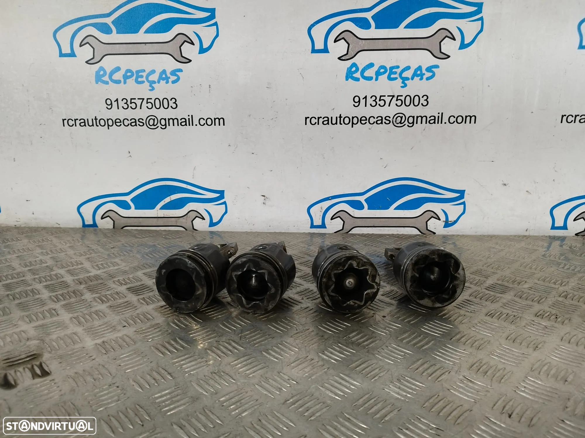 PISTÃO PISTÕES MOTOR BMW SERIE 1 E82 120D 16V 177CV N47D20C E81 E87 E88 SERIE 3 E90 E91 320D X1 E84 20D PISTON PISTONS BIELA BIELAS - 4