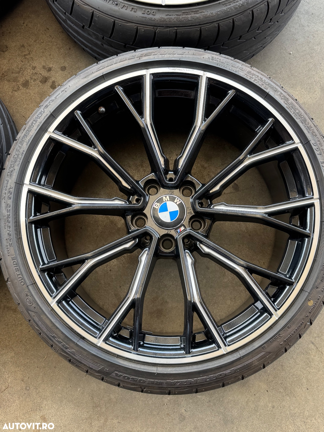 Vând jante BMW seria 5 pe 20” cu anvelope runflat de vară - 5