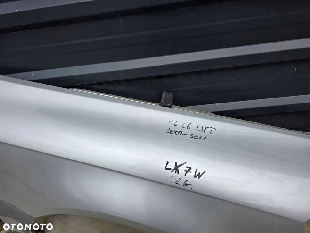 BŁOTNIK PRAWY PRZÓD AUDI A6 C6 LIFT LX7W 2008-2011 ORYGINAŁ ! - 3
