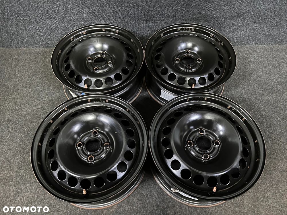 Felgi Stalowe z oryginalnymi Kołpakami Opel Corsa E, D 15 cali 4x100 4szt. Ładne z czujnikami! - 6