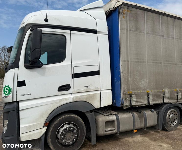Mercedes-Benz ACTROS 1845 SPACE AUTOMAT RETARDER STANDKLIMA SPOJLERY WEBASTO LODÓWKA 2xALUTANK 700000km EURO 6 LOW DECK MEGA 2016 ŁADNY - 2