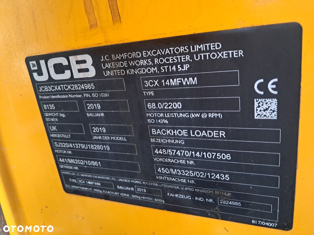JCB 3CX Eco Sitemaster 2019 rok 4160mtg nowe opony przód * nowe szybkozłącze * Teleskop Krokodyl Widły KRAJOWA oryg. lakier, bez wycieków oświetlenie 4 CX CAT 428 Case 580SV / 580ST Komatsu WB93R-8 Terex 860/960 - 24