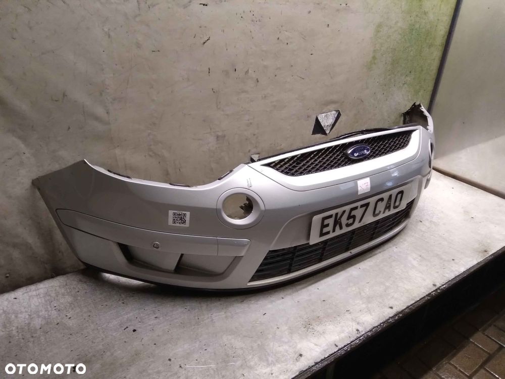 + ZDERZAK PRZÓD PRZEDNI FORD S-MAX 76 SREBRNY HALOGENY - 2