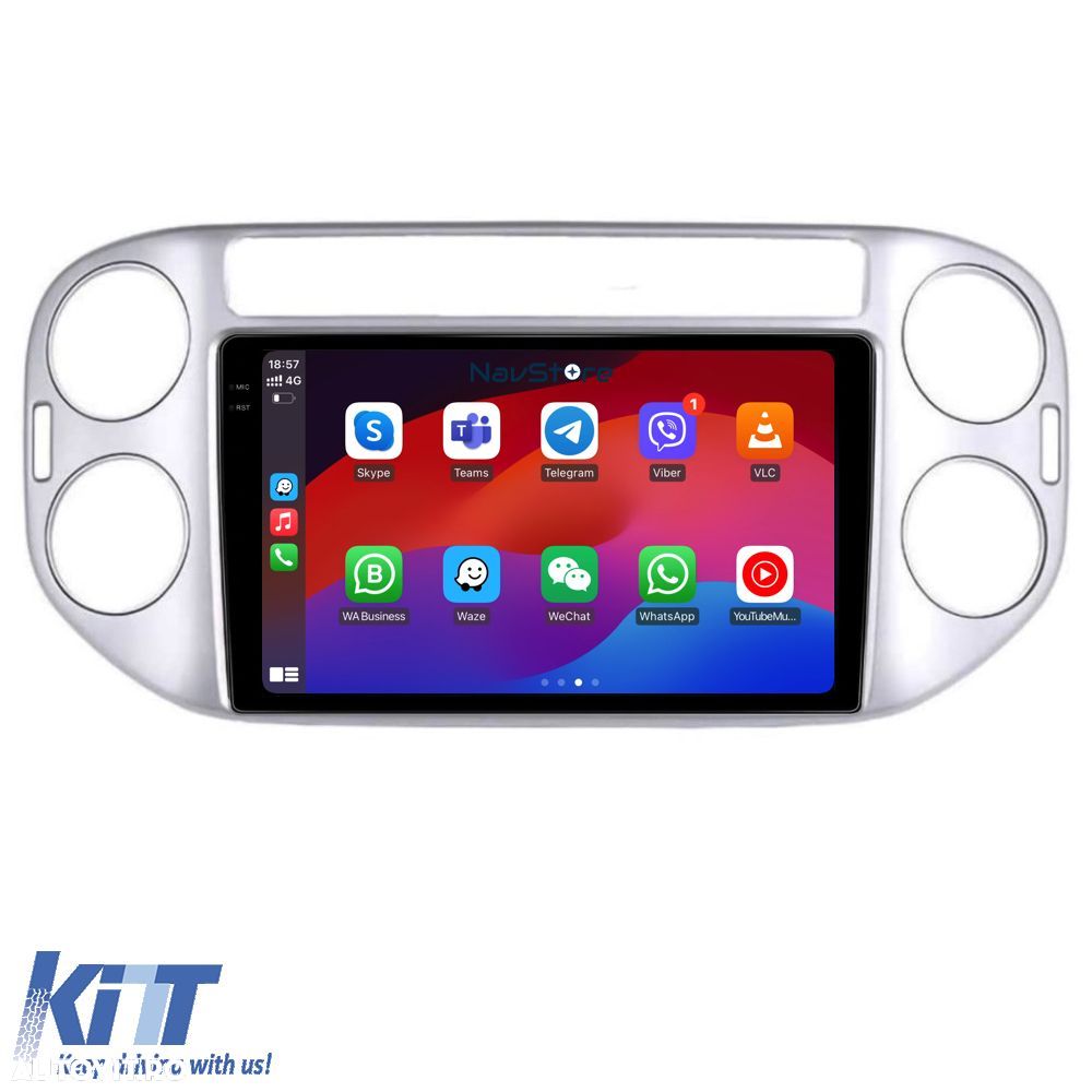 Navigatie Android Dedicata Volkswagen Tiguan (2006-2016), Display 2K, - 1