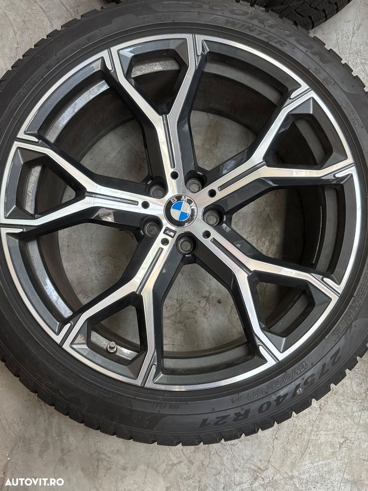 Vând jante originale BMW X5-X6 G05-G06 pe 21” cu anvelope de iarnă - 4