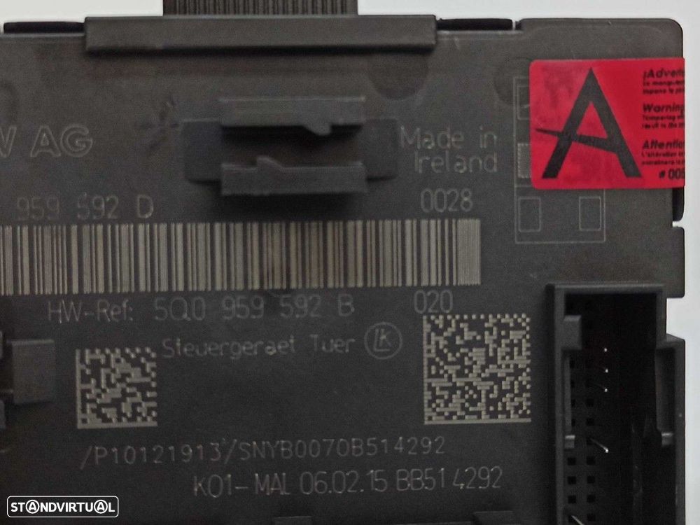 CENTRALINA/BOMBA FECHO CENTRAL VOLKSWAGEN GOLF VII LIM. SPORT BLUEMOTION - 2