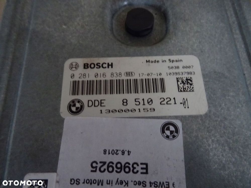 KOMPUTER STEROWNIK SILNIKA BMW E90 0281016838 - 3