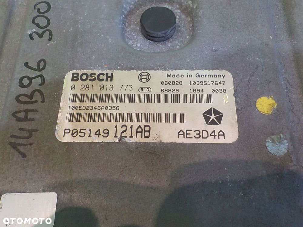 CHRYSLER 300C 3.0 CRD 06r sterownik komputer silnika P05149121AB 0281013773 - 9