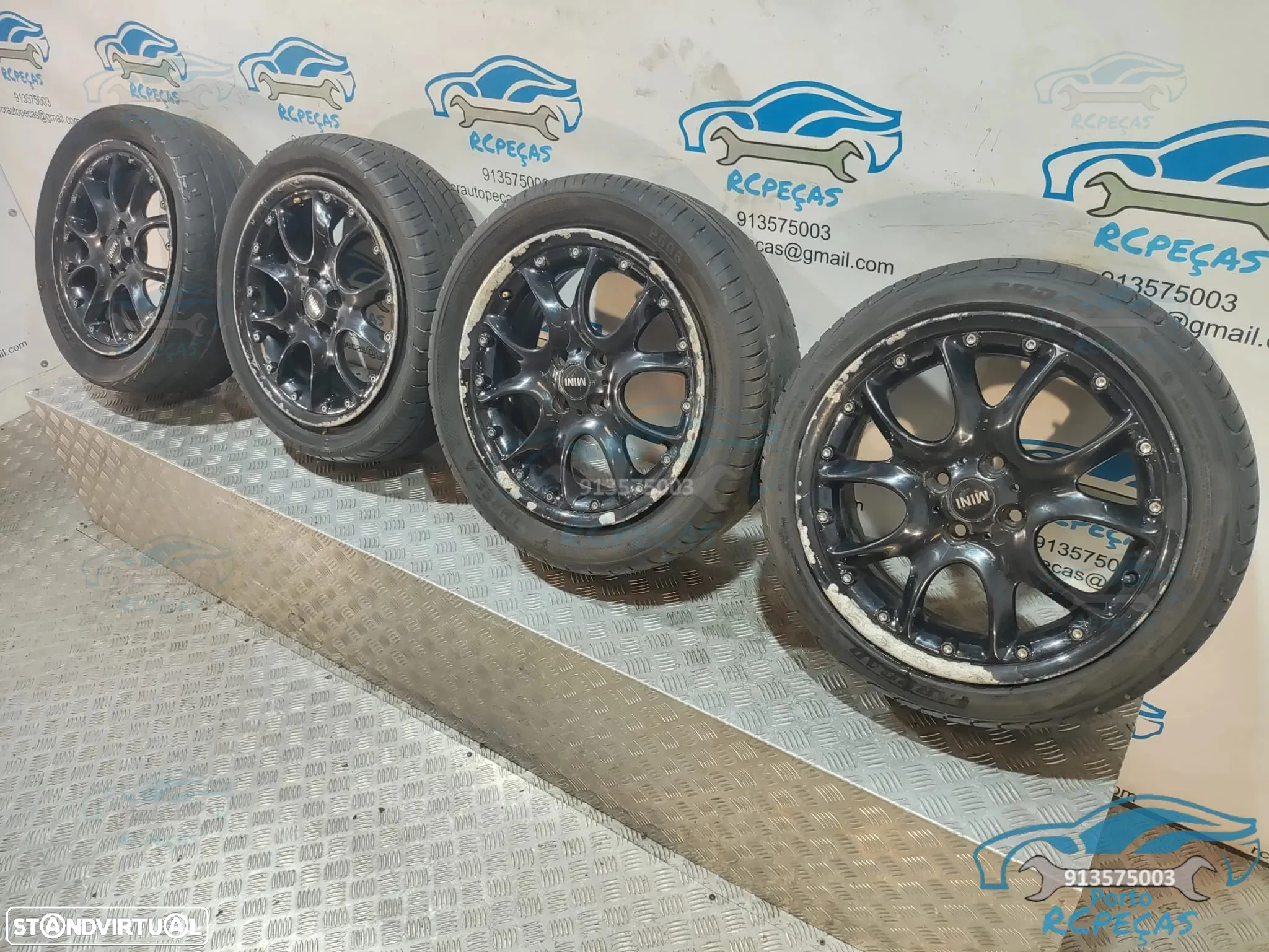 Jantes 17"  Ronal Mini Cooper S - Bi-partidas - 7J | ET48 | 4x100 - Jante | Originais | Cooper | One | John Cooper Works | Cooper SD | Polegadas | Clubman | Cabrio | Coupé | Original | Double Spoke | 36116787710 | 6787710 - 11
