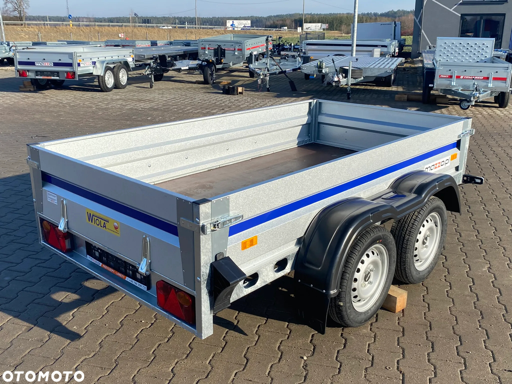 Wiola Dostawa przyczepa SPAWANA RAMA 252x132cm DMC750 kg MOCNA I SOLIDNA - 9