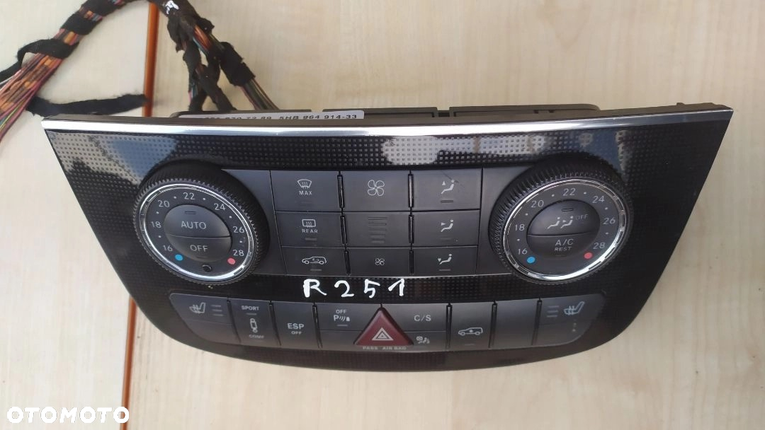 MERCEDES ML GL 164 r 251 panel klimatyzacji drewno   dekor - 18