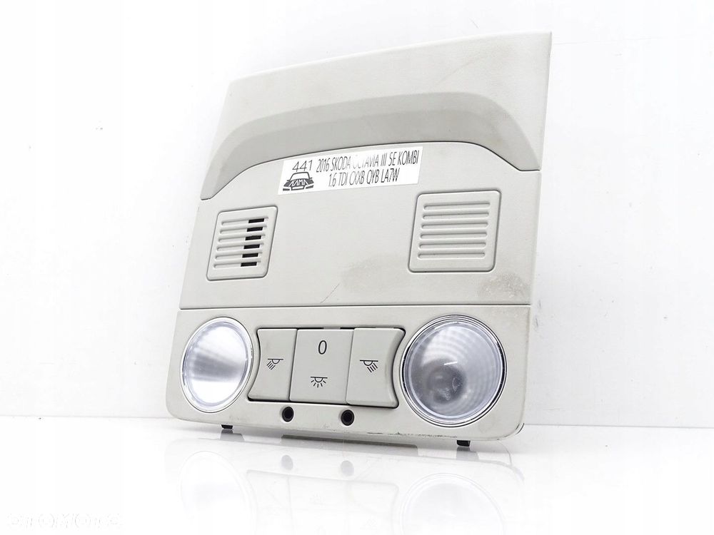 LAMPKA OŚWIETLENIA WNĘTRZA KABINY PODSUFITKI SKODA OCTAVIA III 5E0947105B - 1