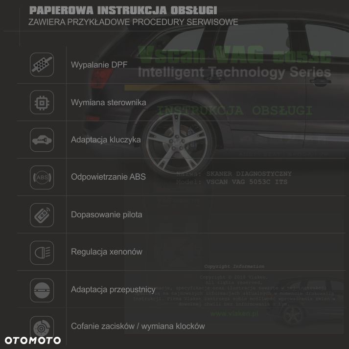Tester diagnostyczny Vscan MULTI ITS 2w1 VAG + OBD2 - 2