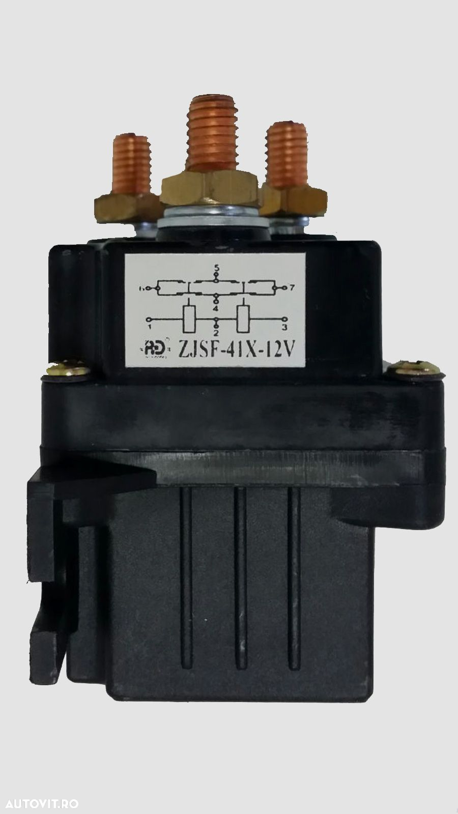 solenoid, releu, bobina dublu sens troliu de 500A la 12V - 3