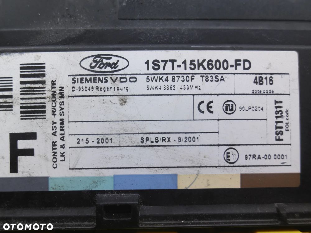 FORD FOCUS MK1 LIFT MODUŁ KOMFORTU 1S7T15K600FD - 2